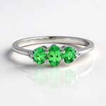 Anello in argento con Lemshuku Tsavorite
