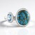 Bague en argent et Turquoise bleue cuivrée de Mohave (Faszination Türkis)
