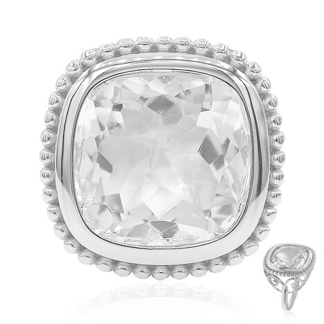 Anillo en plata con Cuarzo blanco