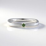 Anello in argento con Diamante Verde I2 (de Melo)