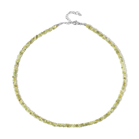 Collier en argent et Grenat grossulaire