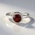 Anello in argento con Granato Essonite