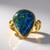 Anello in argento con Malachite Azzurrite (Bali Barong)