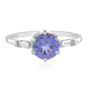 Anillo en oro con Tanzanita