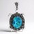Ciondolo in argento con Turchese Kingman Mohave Blu (Jones Lee)