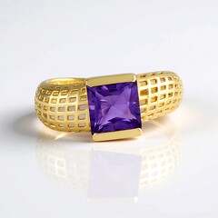 Anello in argento con Ametista