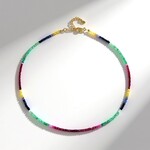 Collana in argento con Smeraldo Brasiliano