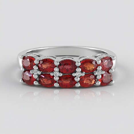 Anello in argento con Rubino Tanzania