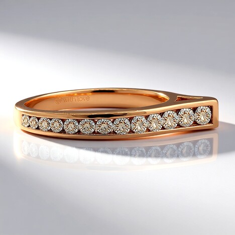 Anello in oro con Diamante Rose de France SI1 di Argyle (Annette)