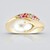 Bague en or et Perle blanche des mers du sud (Michelle Albala)