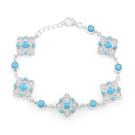 Zilveren armband met Sleeping Beauty Turkooisen (Faszination Türkis)