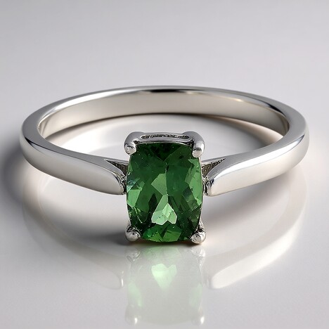 Anello in argento con Apatite Cromo