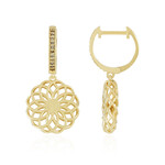 Pendientes en plata con Diamante champán I2 (Ornaments by de Melo)
