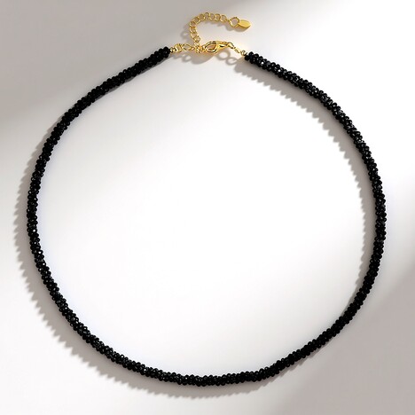 Collana in argento con Spinello Nero