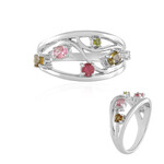 Fancy Tourmaline Silver Ring