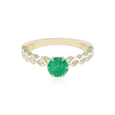 Sambia-Smaragd-Goldring (de Melo)