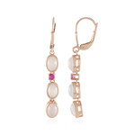 Orecchini in argento con Pietra di Luna Bianca (KM by Juwelo)