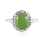 Kanadische Jade-Silberring