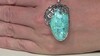 Colgante en plata con Turquesa azul del Mohave Kingman (Faszination Türkis)