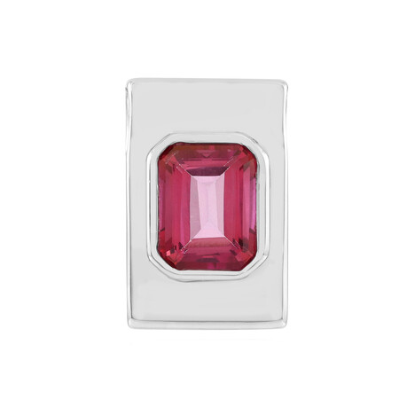 Colgante en plata con Topacio rosa (MONOSONO COLLECTION)