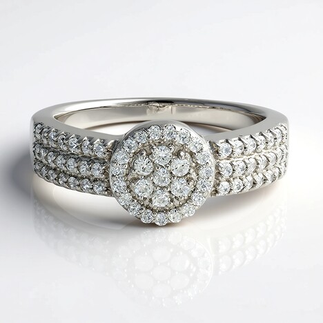 Bague en argent et Zircon