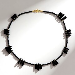 Collana in argento con Ossidiana