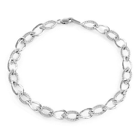 Bracciale in argento con Diamante I2 (J)