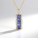 Collier en argent et Tanzanite (Gems en Vogue)