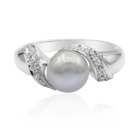 Süßwasserzuchtperlen-Silberring