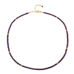 Collier en argent et Hématite dorée (Riya)