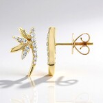 Orecchini in oro con Diamante I1 (H) (de Melo Gold)