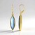 Boucles d'oreilles en argent et Labradorite (Adela Silber)