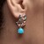 Blue Ethiopian Opal Silver Earrings (Gems en Vogue)
