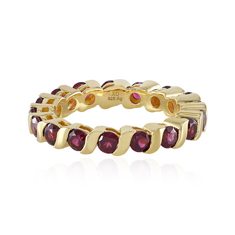 Himbeer-Rhodolith-Silberring