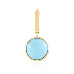 Zilveren hanger met een Sleeping Beauty Turkoois