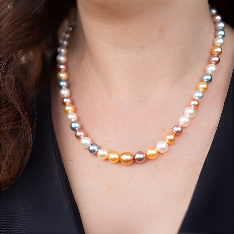 Ming-Perlen-Silberhalskette (TPC)