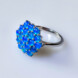 Anello in argento con Opale Blu dell'Etiopia