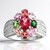 Anillo en plata con Turmalina rosa de Brasil (de Melo Essence)