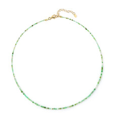 Collar en plata con Crisoprasa