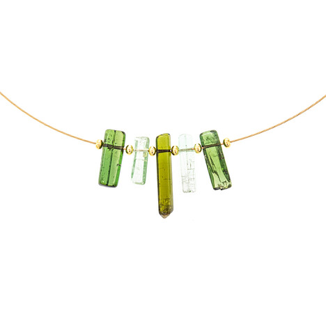 Tourmaline Silver Necklace