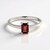 Bague en argent et Grenat du Mozambique