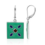 Mosambik-Granat-Silberohrringe (TPC)