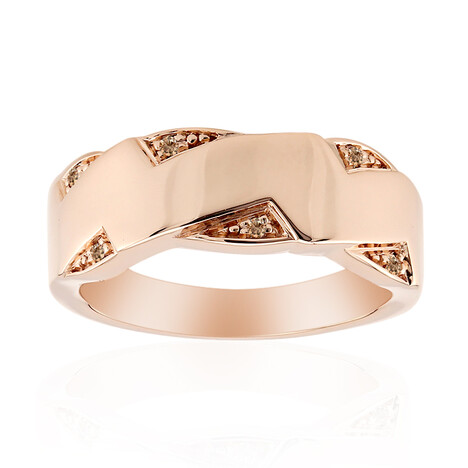 SI1 Argyle-Rose de France-Brillant-Silberring (Annette)