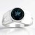 London Blue Topaz Silver Ring (Pallanova)