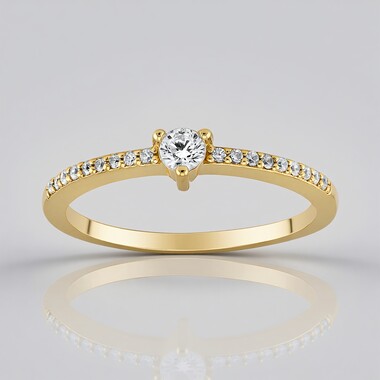 Bague en argent et Zircon