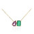 14K AAA Zambian Emerald Gold Necklace (CIRARI)