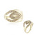 I2 Champagner-Diamant-Goldring (de Melo Gold)
