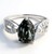 Anello in argento con Ossidiana Fiocco di Neve