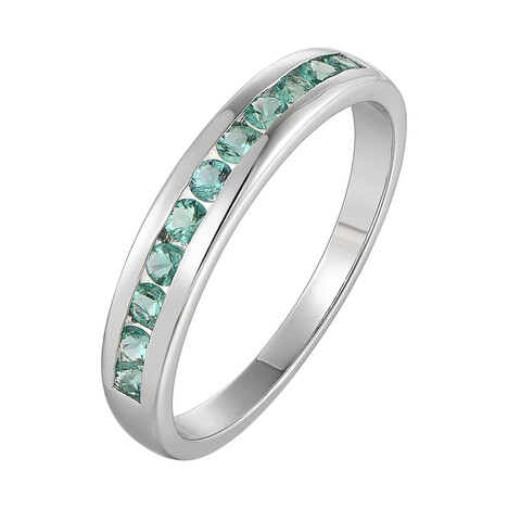 Anello in argento con Smeraldo Zambia