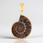 Pendentif en argent et Ammonite (Bali Barong)